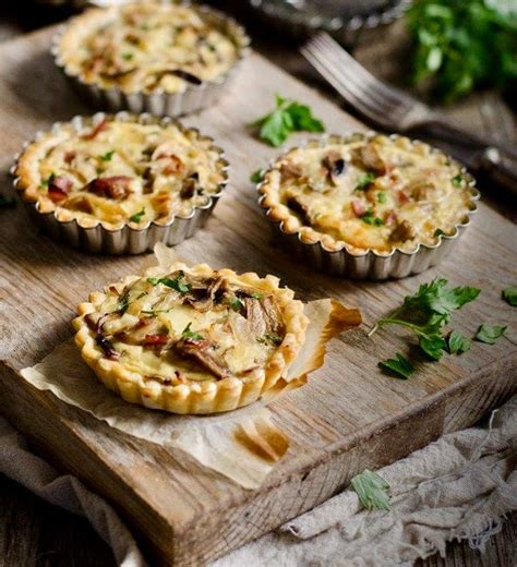 Ingredientes para tartaletas de champiñones