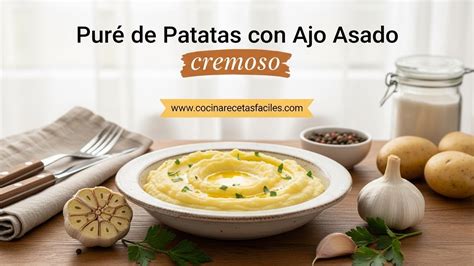 Puré de papa con cilantro y ajo asado