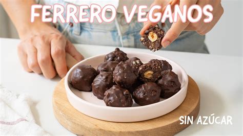 Bombones veganos estilo Ferrero Rocher