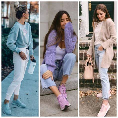 Mujer luciendo zapatillas Jordan en tonos pastel con un outfit urbano