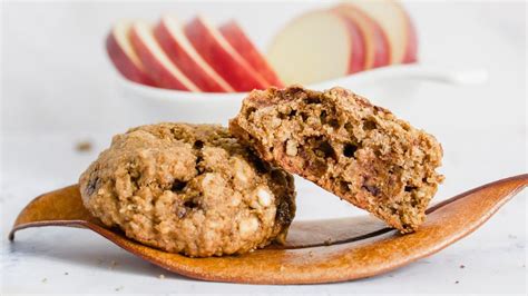 Ingredientes para galletas de avena y manzana