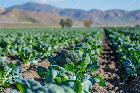 Fotografía de un campo de brócoli en la Región de Murcia