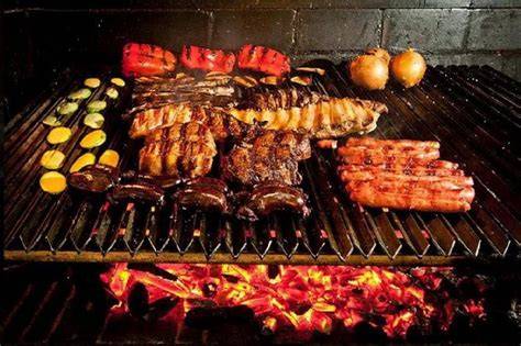 Vista de la parrilla a la vista en La Parrilla de la Reina