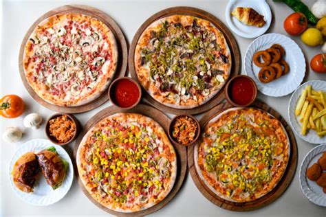 Pizzas variadas de Trattoria Alfredo