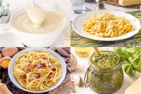 Variedad de salsas italianas