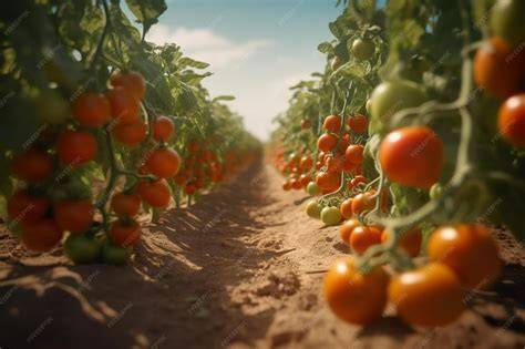 Imagen de un campo de tomates Raf en Almería