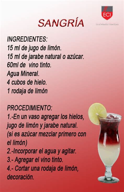 Ingredientes para preparar sangría