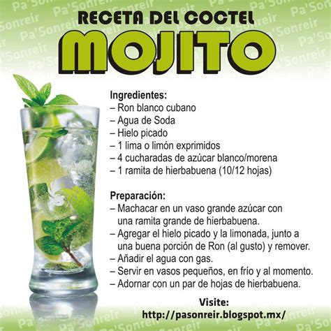 Preparación de un mojito