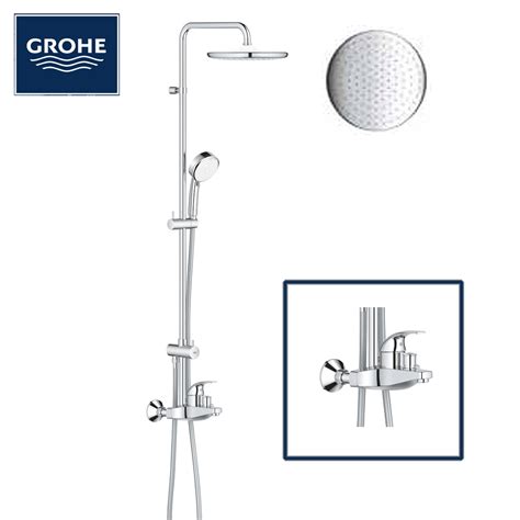 Comparativa de formas redondas y cuadradas en cabezales Grohe Tempesta