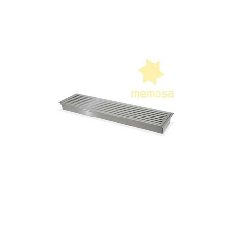 Rejilla de acero inoxidable con lamas