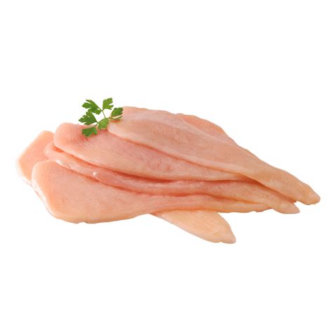 Corte de pechuga de pollo en filetes