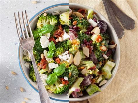 Ingredientes para ensalada de brócoli