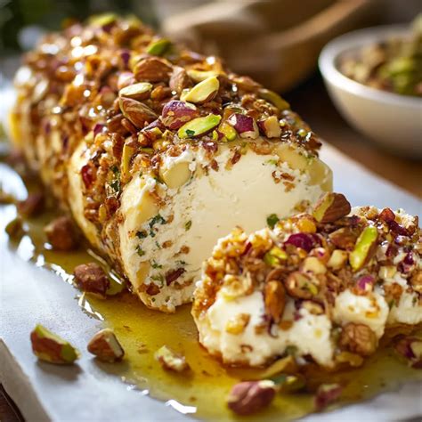 Queso fresco casero servido con miel y frutos secos