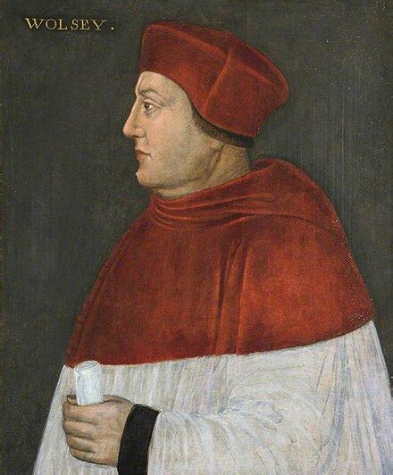 Cardenal Thomas Wolsey en la corte de Enrique VIII