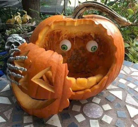 Calabaza de Halloween decorada