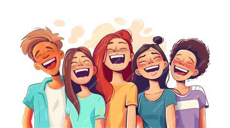 Ilustración de Lemmie con sus amigas, riendo y compartiendo un secreto, con nubes mágicas flotando alrededor.