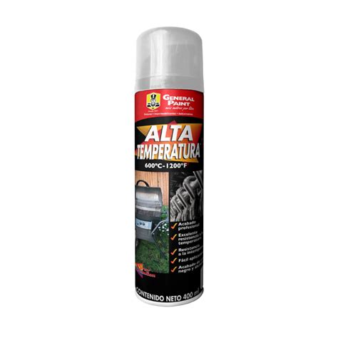 Pintura térmica en aerosol para superficies de alta temperatura