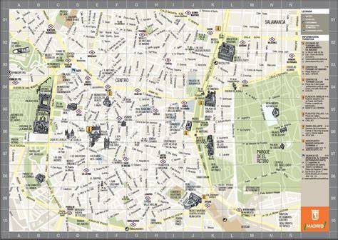 Mapa de la Puerta del Sol y sus alrededores