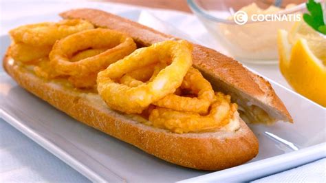 Un delicioso bocata de calamares, un clásico madrileño