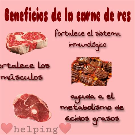 Infografía sobre los beneficios nutricionales de la carne de res