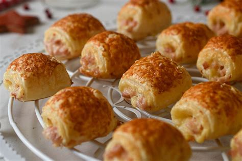 Mini napolitanas de jamón y queso
