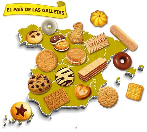 Mapa de fábricas de galletas en España