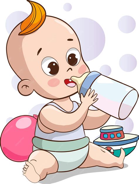 Ilustración de un bebé con documentos