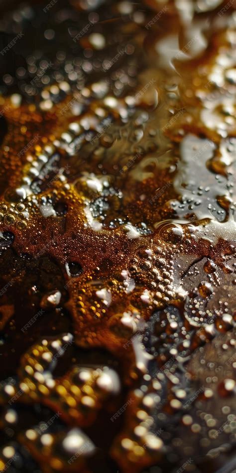 Imagen de primer plano mostrando la textura del azúcar negro caramelizado sobre la masa