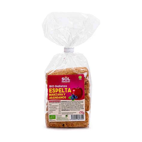 Galletas de espelta, manzana y arándanos listas para hornear