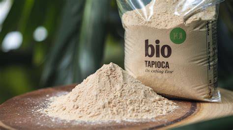Proceso de hidratación de la harina de tapioca