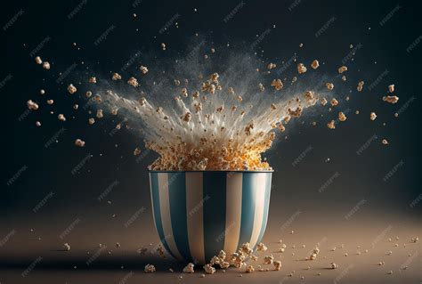 Grano de maíz explotando para hacer palomitas