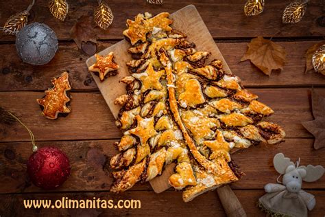 Ingredientes para el Árbol de Navidad de Hojaldre y Chocolate