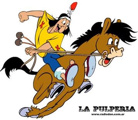 Patoruzú con su caballo Pampero