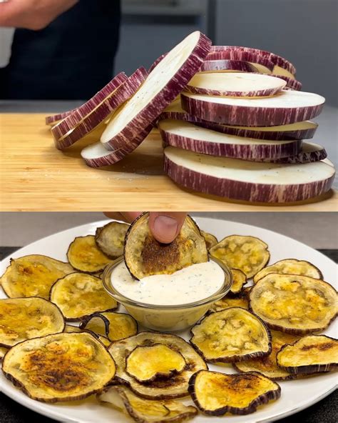 Berenjenas asadas con salsa de yogur y hierbas