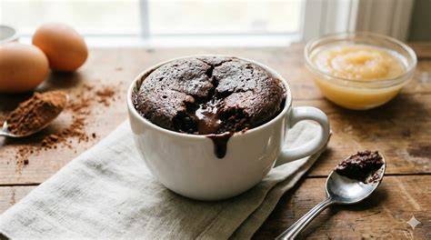 Preparación de un mug cake