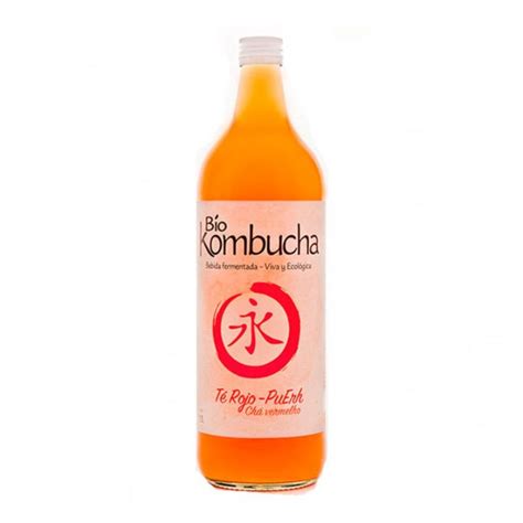 Kombucha de té rojo y té verde