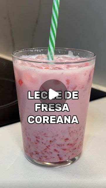 Leche de fresas coreana