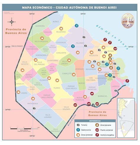 Mapa de Buenos Aires con la ubicación de Rincón Norteño