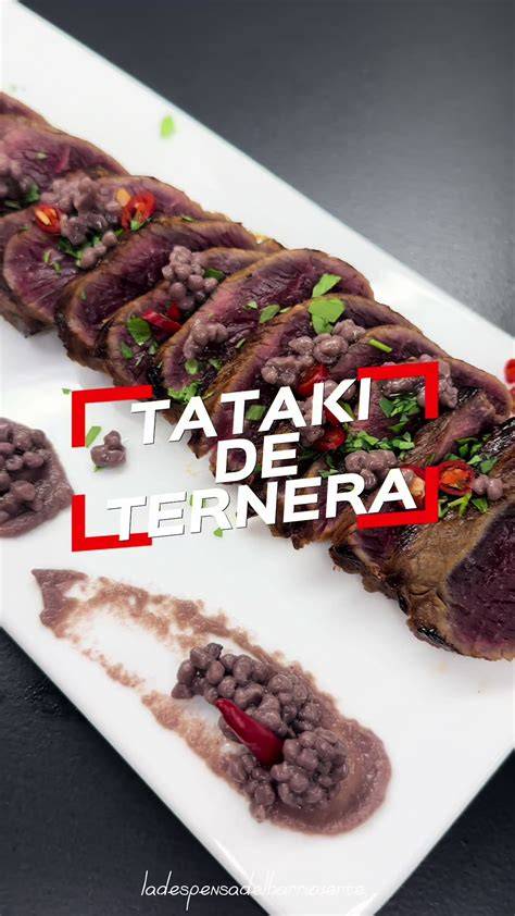 Ingredientes para Tataki de ternera