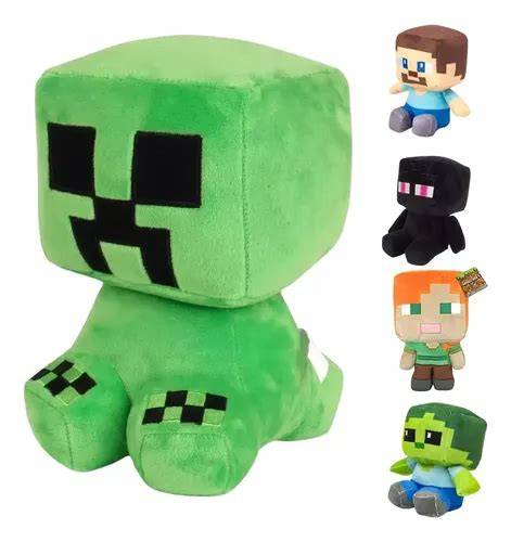 Colección de peluches Creeper de Minecraft de diferentes tamaños