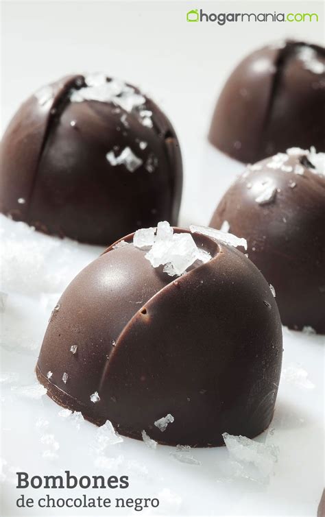 Bombones de chocolate negro