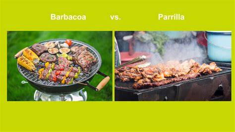 Infografía comparativa entre barbacoa de obra y barbacoa portátil