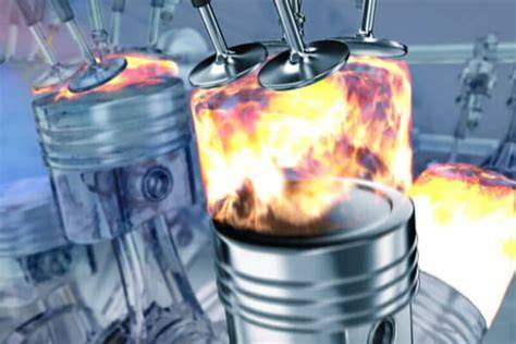 Ilustración de la construcción de la cámara de combustión con ladrillos refractarios