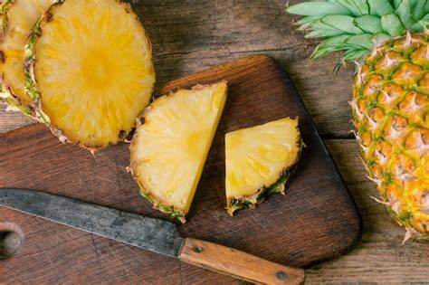 Rodajas de piña fresca