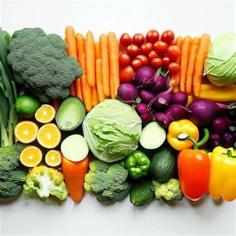 Dieta equilibrada con frutas y verduras