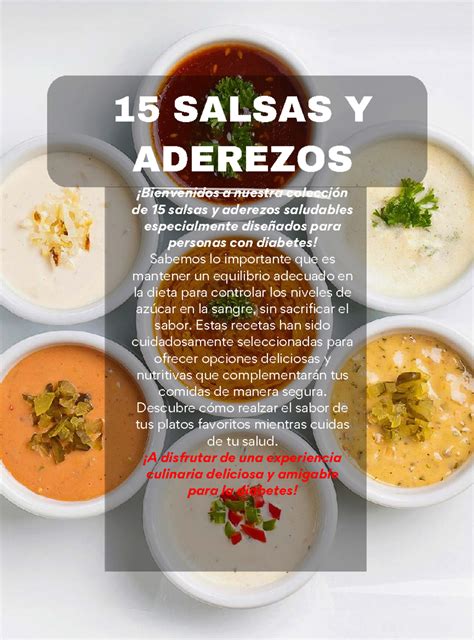 Diversas salsas saludables