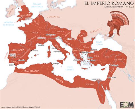 Mapa de la extensión del Imperio Romano y las zonas de influencia cristiana