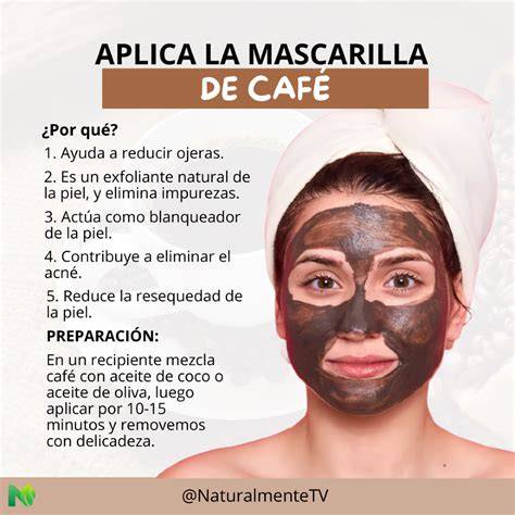 Mascarilla casera de café y yogur