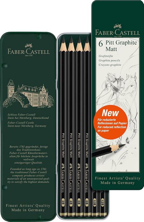 Lápices Faber-Castell Pitt Graphite Matt en uso