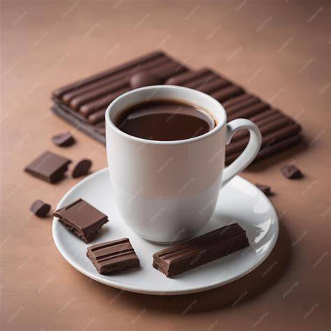 Taza de café con chocolate